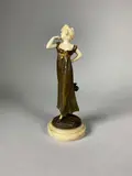 Danseuse by Alexandre Auguste Caron, Fonte d'édition ancienne signée, reposant sur un socle en marbre, sold Feb 2022