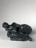 Femme allongée by Antoniucci Volti, Epreuve en bronze à patine noire, sold Feb 2022