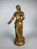 Bonté by Adrien Gaudez, Epreuve en bronze à patine vieil or, sold Dec 2021
