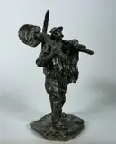 Le terrassier by Gaston Broquet, Epreuve en bronze à patine brun nuancé, sold Dec 2021