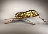 Panthère by Georgij Dmitrievič Lavrov, Epreuve en bronze à patine dorée, sold Dec 2021