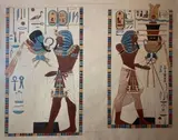 From the tombs of the kings at Thebes by Giovanni Battista Belzoni, Lithographie et réhauts d'aquarelle titrée publiée par J, sold Oct 2021