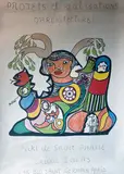 Projets et réalisations d'architecture by Niki de Saint Phalle, Affiche pour une exposition à la galerie d’Alexandre Iolas, sold May 2018