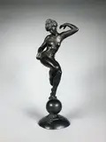 Danseuse à la boule by Jules Desbois, Epreuve en bronze à patine brun nuancé, sold May 2018