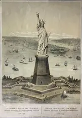 La liberté éclairant le monde by Frédéric Auguste Bartholdi, Lithographie, sold Mar 2021