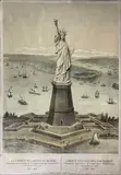 La liberté éclairant le monde by Frédéric Auguste Bartholdi, Lithographie, sold Mar 2021
