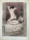 Vue de dos by Georges Conrad, Aquarelle, sold Feb 2026
