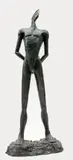 Personnage surréaliste debout by Igor Ustinov, Épreuve en bronze fonte d'édition originale à patine verte nuancée de Landowski signée, sold Nov 2014