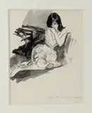 Femme alanguie by Louis Berthomme Saint-André, Aquarelle sur papier, sold May 2026