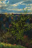 The Depths (Algoma) by Frank Hans Johnston, tempera on board, sold Nov 2024