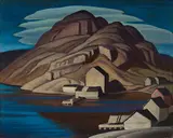 Ice House, Lake Superior by Lawren Harris, oil on board, sold Nov 2024