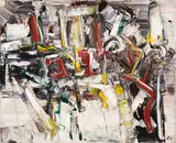 Sans titre by Jean Paul Riopelle, 1954, oil on canvas, sold May 2024