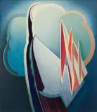 Mountain Experience by Lawren Harris, oil on canvas, sold May 2024