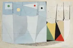 Four Ships in Variable Weather No. 1 by B. C. Binning, 1949, oil on board, sold May 2024