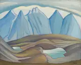 Above Moraine Lake by Lawren Harris, oil on board, sold May 2024