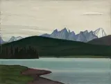 Colin Range by Lawren Harris, oil on board, sold May 2024