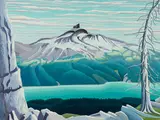 Black Tusk Mountain and Peak by Donald M. Flather, oil on board, sold Nov 2024