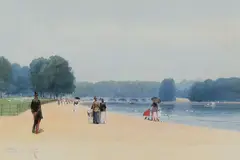 Hyde Park by Frederic Marlett Bell-Smith, 1893, watercolour on paper, sold Nov 2024