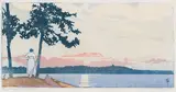 The Path of Gold by Walter J. Phillips, colour woodcut on paper, sold Nov 2024