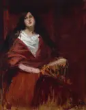 Woman in Red by Marc-Aurèle de Foy Suzor-Coté, 1906, oil on board, sold Nov 2024