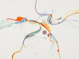 To Touch a Soft Centre by Alex Janvier, 1981, gouache on paper board, sold Nov 2024