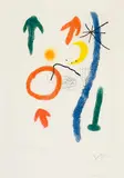 Chemin de Ronde I by Joan Miró, etching and aquatint on paper, sold Oct 2024