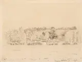 Éragny by Camille Pissarro, graphite on paper, sold Oct 2024