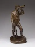 L'Appel à l'orignal by Marc-Aurèle de Foy Suzor-Coté, bronze, sold Oct 2024