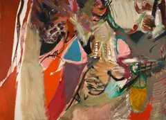 Untitled by Tom Hodgson, 1959, oil on canvas, sold Sep 2024