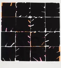 Nadja by Jacques Hurtubise, 1971, silkscreen on paper, sold Sep 2024
