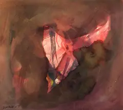 Untitled (Black Series) by William Ronald, 1959, watercolour on paper, sold Sep 2024