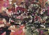 Sans titre by Jean Paul Riopelle, watercolour on paper, sold Sep 2024
