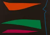 Fantaisie 2 by Fernand Leduc, 1967, oil on canvas, sold Sep 2024
