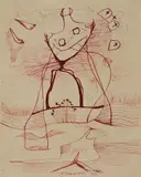 Sans titre by Jean-Paul Mousseau, 1945, ink on paper, sold Sep 2024