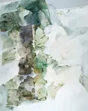 Winter Rocks by Ronald William Bolt, 1975, acrylic on canvas, sold Sep 2024