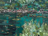 Bone Creek by Edward William Godwin, oil on board, sold Sep 2024