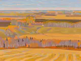 Prairie Landscape by Illingworth Kerr, oil on canvas, sold Sep 2024