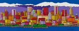 Vancouver by Michael Tickner, acrylic on board, sold Sep 2024
