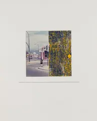 Untitled by Ian Wallace, mixed media on paper, sold Sep 2024