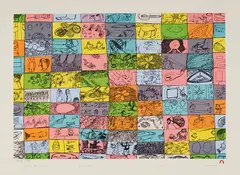 Quilt of Dreams by Shuvinai Ashoona, lithograph on paper, sold Aug 2024