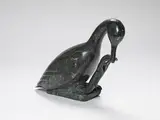 Goose by Pitseolak Niviaqsi, stone sculpture, sold Aug 2024
