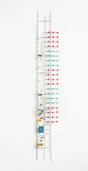 Lichtobjekt by Peter Vogel, Um 2000, Drahtgestell mit elektronischen Komponenten und Leuchtdioden, sold Jan 2022