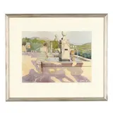 Woman at a Fountain by Camille Coste Linder, Watercolor on paper, sold May 2026