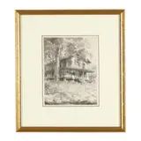 The Rock House, Near Charlotte, North Carolina by Louis Orr, Etching, sold May 2026