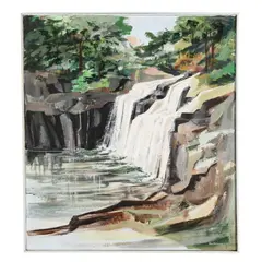 Waterfall by Doris Buchanan, Oil on canvas, sold May 2026