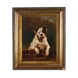 Bulldog by Charles Dudley, Oil on canvas, sold May 2026