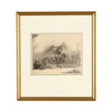 Grandfather Mountain - Near Linville, North Carolina (Blue Ridge Mountains) by Louis Orr, Etching, sold May 2026