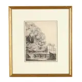 Orton Plantation, North Carolina, The Mirror by Louis Orr, Etching, sold May 2026