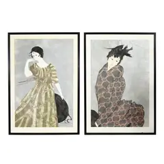 Two Framed Woodblock Prints by Stephen White, Each a woodblock print in colors, sold May 2026