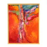 Heat by Jillian Goldberg, Acrylic and mixed media on canvas, sold May 2026